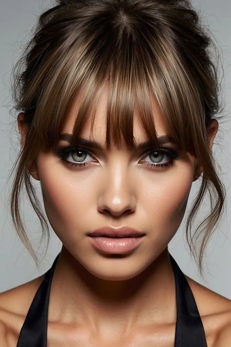 30 Beautiful Hairstyles with Bangs for a Stunning Look Super Wispy Bangs, Wispy Bangs Round Face, Bangs Haircut Ideas, Cute Hairstyle Ideas, Trendy Bangs, Bangs And Glasses, Bangs Haircut, Color Balayage, Cute Hairstyle