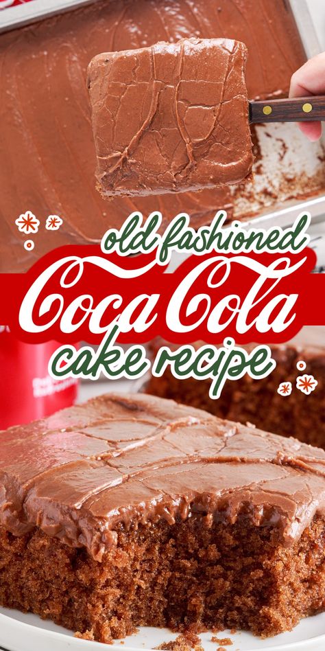 Coca Cola Cake Recipe, Cola Cake Recipe, Chocolate Coca Cola Cake, Rich Chocolate Dessert, Coke Cake, Cola Recipe, Super Moist Chocolate Cake, Soda Cake, Coca Cola Cake