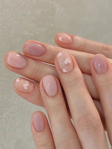 Minimal Nails Art, Hippie Nails, Hello Nails, Cute Simple Nails, Subtle Nails, Simple Gel Nails, Minimal Nails, Nail Box, Blush Nails