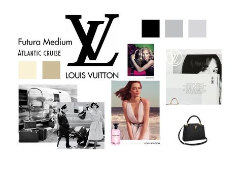 Mood Board Louis Vuitton, Louis Vuitton Moodboard, Louis Vuitton Branding, Louis Vuitton Ads, Vintage Louis Vuitton Poster, Louis Vuitton Magazine, City Guide Book, Louis Vuitton Book, Color Tiles