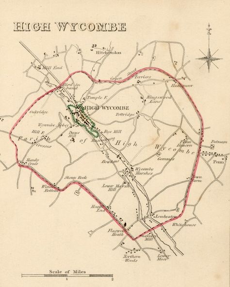 High Wycombe map 1835 High Wycombe, Bullet Journal Writing, Old Maps, Journal Writing, Family History, Genealogy, Bullet Journal, England, Map