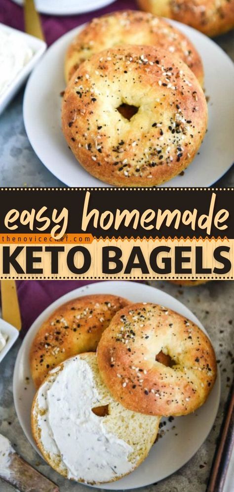 Bagel Recipes, Using Almond Flour, Keto Quiche, Fathead Dough, Desayuno Keto, Comidas Keto, Keto Bagels, Everything Bagel Seasoning, Desserts Keto