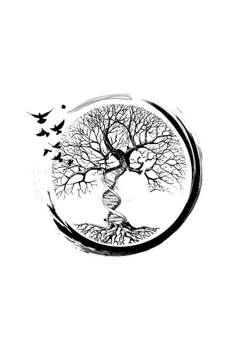 Tree Of Life Tattoo Men, Zen Tattoo, Nature Tattoo Ideas, Cool Nature, Majestic Tree, Family Tattoo Designs, Tree Tattoos, Finger Tattoo For Women, Compass Tattoo Design