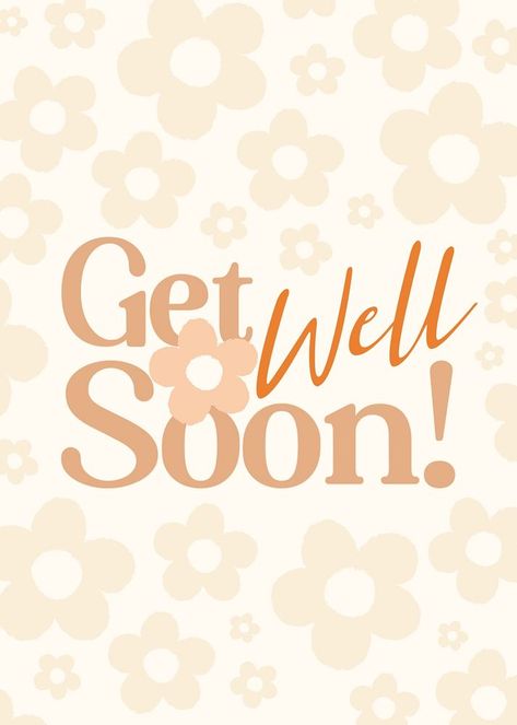 Get well soon greeting card template | premium image by rawpixel.com Get Well Soon Aesthetic, Cute Pastel Aesthetic, Good Night Love Images, Good Night Love, Inspirational Verses, Quote Template, Greeting Card Template, Night Love, Cute Pastel