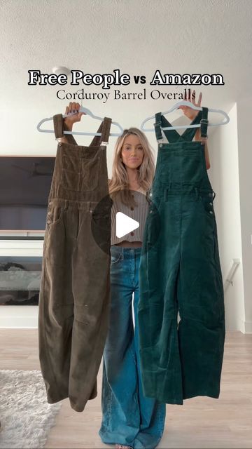 Heidi and Tara Snipes on Instagram: "DOUBLE TAP & DROP NAME BELOW FOR 🔗! Nothing screams FALL like corduroy overalls 🍂☕️ the fit & fabric is perfection! so cute for all of your autumn festivities 🎃🪵🍎

Fall fashion, Amazon fashion, corduroy, corduroy fashion, fall outfits, overalls, overall outfit, free people style, We The Free Good Luck Cord Overalls, Free people We The Free Good Luck Cord Overalls

#freepeople #freepeoplestyle #Corduroy #overalls #fallfashion #falloutfit #falloutfitinspo #falloutfitidea #bohostyle #barreljeans #affordablefashion #amazonfashion" Overalls Outfit Aesthetic Fall, Unisex Outfits Gender Neutral, Fall Outfits Overalls, Wide Leg Overalls Outfit, Outfit Salopette, Denim Overalls Outfit Winter, Overall Winter Outfit, Oversized Overalls Outfit, Corduroy Overalls Outfit