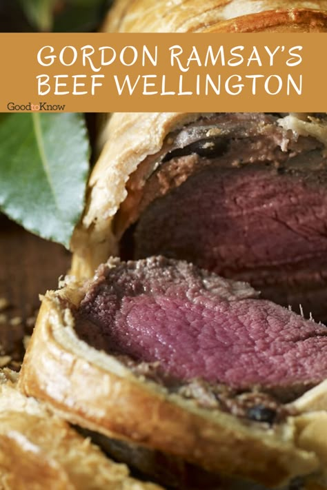 Beef Wellington Sauce, Venison Wellington, Gordon Ramsey Beef Wellington, Gordon Ramsay Beef Wellington, Easy Beef Wellington, Best Sauces, Wellington Recipe, Gordon Ramsay Recipe, Beef Wellington Recipe