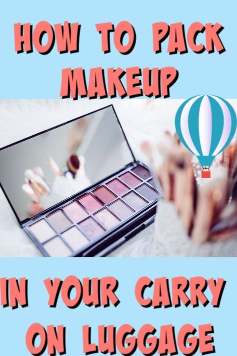 Can i bring makeup on a plane? How to pack makeup and toiletries in your carry on luggage. #makeup #makeuponplane #makeupcarryon #makeupluggage #makeupairportsecurity #carryon #traveltips #airportsecurity #packingtips #luggagetips How To Pack Makeup In A Carry On, Makeup On Plane, Diy Travel Makeup, Carry On Makeup, Type Of Makeup, Airplane Carry On, Expensive Beauty Products, Nail Equipment, Makeup Containers