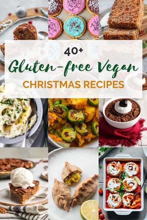 Gluten Free Christmas Dinner, Gluten Free Christmas Recipes, Vegetarian Christmas, Vegan Party Food, Vegan Holiday Recipes, Gluten Free Holiday, Vegan Christmas Recipes, Cookies Gluten Free, Gluten Free Christmas