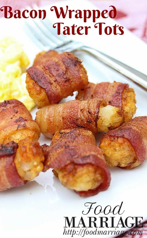 Bacon Wrapped Tater Tots, Tater Tot Recipes, Easy Breakfast Options, Easy Bacon, Granola Bar, Tailgate Food, Tater Tots, Football Food, Breakfast Options