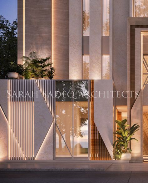 Architect Logo Design, Exterior Facade Design, Decorate An Apartment, Sarah Sadeq, Sarah Sadeq Architects, Architect Sketch, Exterior Facade, Architect Logo, Emporio Architect