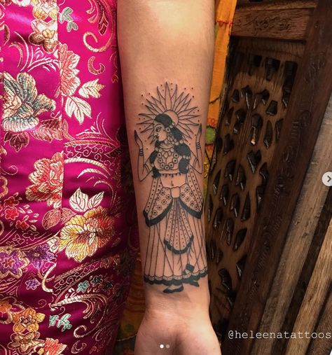 Heleena Mistry South Indian Tattoo, South Asian Tattoo, Desi Tattoo, Dharma Tattoo, Theme Tattoos, Ram Tattoo, Indian Theme, Indian Tattoo, Asian Tattoos