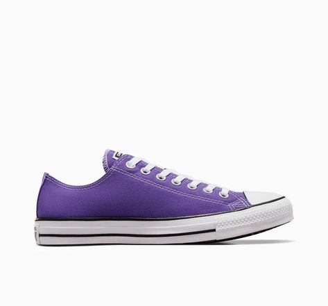 Chuck Taylor All Star Canvas Electric Purple Skechers Shoes Women, Converse Gold, Platform Chucks, Lifting Shoes, Purple Converse, Shoe Converse, High Top Chucks, Electric Purple, Custom Chuck Taylors