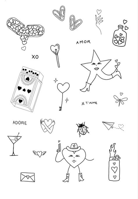 Ephemeral Tattoo, 27 Tattoo, Petite Tattoos, Flash Sheet, Tattoo Flash Sheet, Cute Little Tattoos, Tattoo Ideas Female, Small Hand Tattoos, Line Art Tattoos