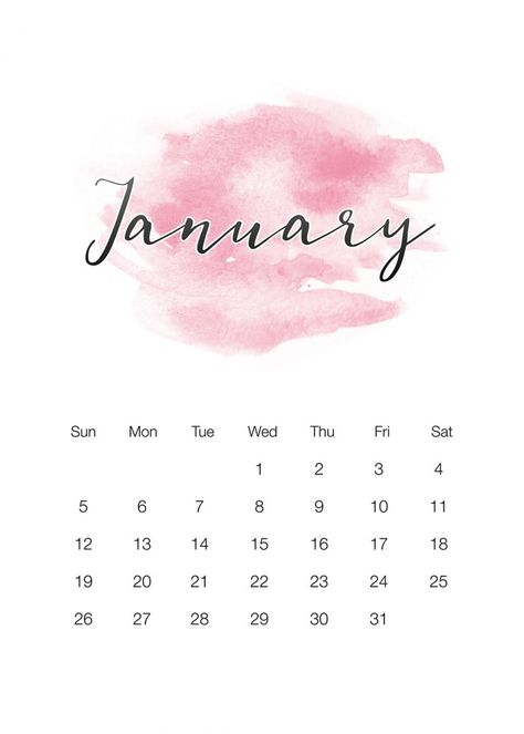 Free Printable 2020 Watercolor Wash Calendar - The Cottage Market 2018 Aesthetic, Watercolor Calendar, Calendar Background, January Calendar, Cottage Market, Calendar 2018, Free Calendar, Women Faces, Calendar Wallpaper