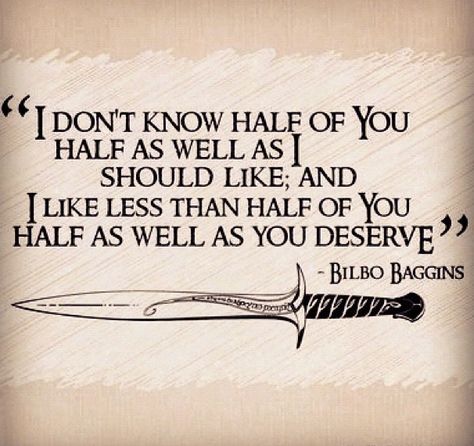 Bilbo baggins BEST QUOTE EVER Hobbit Quotes, Lotr Quotes, Tolkien Quotes, Bilbo Baggins, Rings Black, Time Quotes, E Card, Middle Earth, Narnia