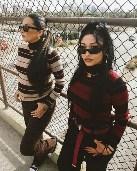 90s Chola Aesthetic, Chola Aesthetic, 90s Latina Aesthetic, Chicana Aesthetic, Mexican Models, Chola Style, Chicana Style, Mexican Women, Latina Fashion