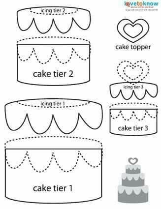 Birthday Cake Template Free Printable, Cake Templates Printable, Quiet Book Templates Free Printable, Paper Cake Template, Free Paper Piecing Patterns, Scrapbook Themes, Cake Paper, Quiet Book Templates, Paper Piecing Scrapbooking