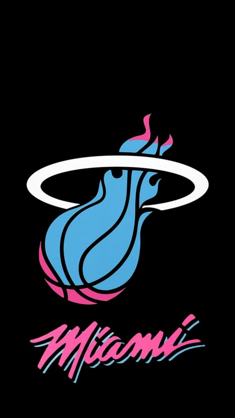 Basket Wallpaper, Miami Wallpaper, Miami Heat Logo, Miami Basketball, Nba Artwork, Heat Basketball, Nba Basketball Art, Basketball Players Nba, Nba Miami Heat