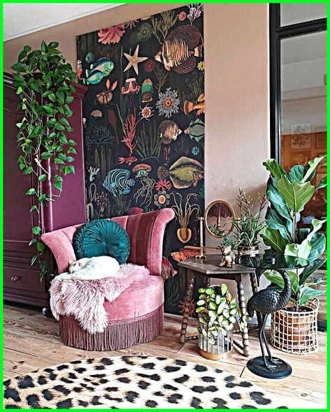 Boho Chic Interior Design, Bohemian Homes, Bohemian Bedroom Design, Decor Eclectic, Eclectic Interior, Stylish Home Decor, A Living Room, Eclectic Home, Bohemian Home