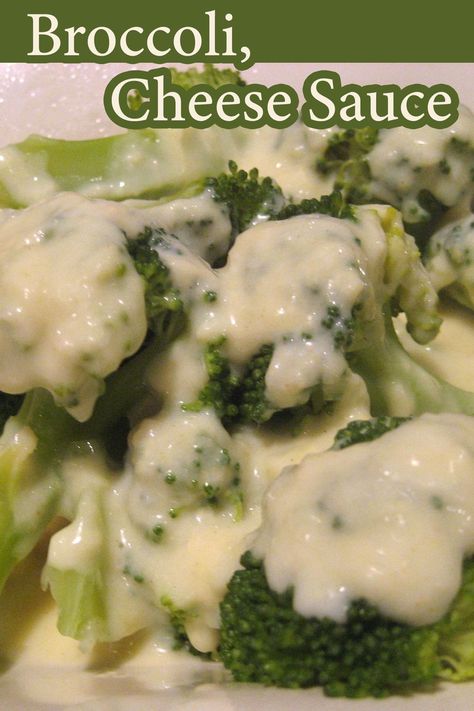 Broccoli with Cheese Sauce, aka: Broccoli Cheese #broccoli #broccolicheese #cheesesauce #cookingfortwo #winterveggies Broccoli With Cheese Sauce, Bechemel Sauce, Broccoli With Cheese, Sauce For Broccoli, Cheese Sauce For Broccoli, Cheese Broccoli, Winter Veggies, Easy Broccoli, Cauliflower Cheese