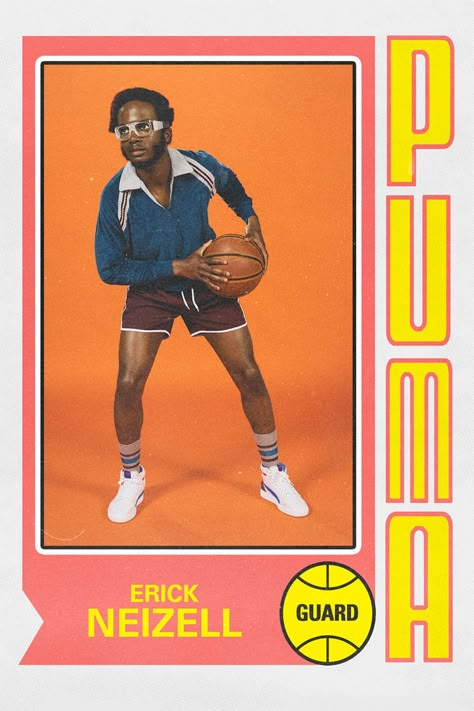 We Turned the PUMA Ralph Sampson OG Into Collectible Trading Cards Puma Ralph Sampson, Ralph Sampson, Player Card, Retro Sports, Retro Sport, Collectible Trading Cards, Sports Graphics, Sports Graphic Design, Collector Cards