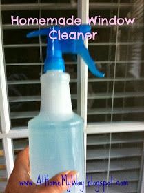 At Home My Way: Homemade Window Cleaner Homemade Window Cleaner, Window Cleaner Homemade, Homemade Cleaners, Frugal Family, Spring Cleaning Hacks, Cleaning Items, Clean Fragrance, Diy Cleaners, Cleaners Homemade