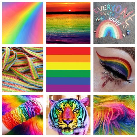 Rainbow Moodboard Aesthetic, Pride Moodboard, Scene Moodboard, Rainbow Moodboard, Family Moodboard, Adopt Inspiration, Moodboard Ideas, Fashion Illustration Tutorial, Illustration Tutorial