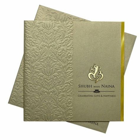 Modern Indian Wedding Invitations, Wedding Card Wordings, Hindu Wedding Invitation Cards, Simple Wedding Cards, Wedding Card Design Indian, Marriage Invitation Card, Indian Wedding Invitation Card Design, Hindu Wedding Invitations, Box Wedding Invitations