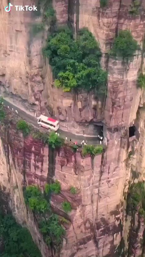 Beauty Nature on Twitter: "Road by the cliff.… " Mountain Video, Dangerous Roads, The Cliff, Beauty Nature, Car Rentals, Nature View, Airline Tickets, Winter Vacation, Rocky Mountain National