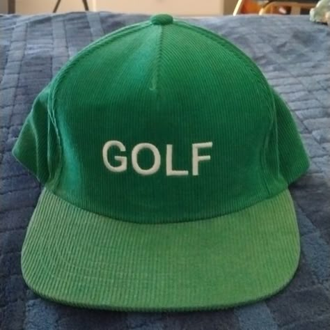 OG Golf Wang Classic Green Corduroy Snapback Golf Wang Clothes, Golf Wang Outfit, Tyler The Creator Concert, Golf Tyler The Creator, Temp Fade, Golf Tyler, Temp Fade Haircut, Wolf Haley, Wolf Hat