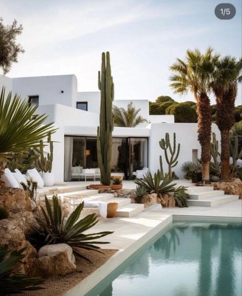 Spanish Villa, Ibiza Style, Desert Homes, Mediterranean Home, Spanish House, Bloxburg House Ideas, Mediterranean Homes, House Goals, Bloxburg House