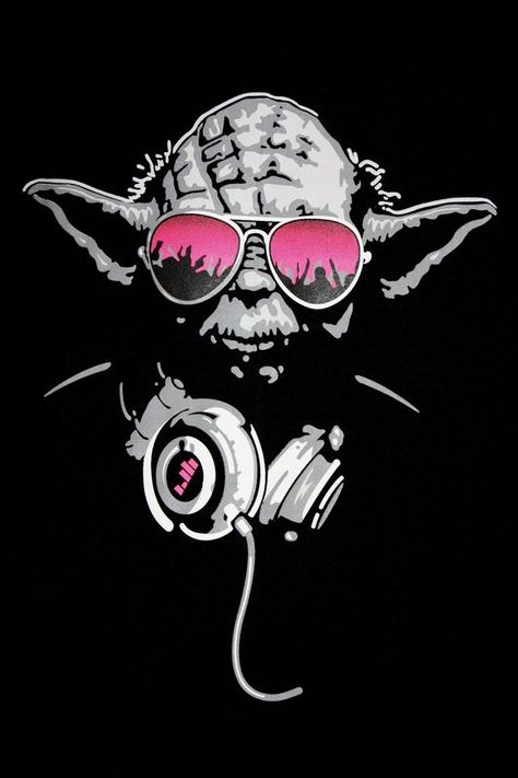 DJ Yoda Dj Yoda, Star Wars Painting, Star Wars Background, Star Wars Love, Star Wars Empire, Star Wars Wallpaper, Star Wars Artwork, Star Wars Fan Art, Star Wars Pictures