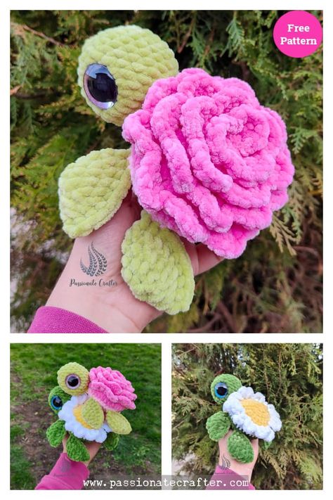 8 Flower Turtle Amigurumi Crochet Patterns