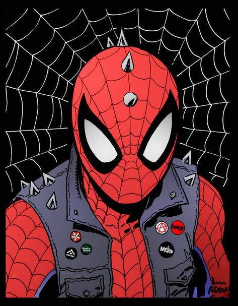 Spider Man Game, Punk Drawing, Arthur Adams, Spider Man Ps4, All Spiderman, Punk Wallpaper, Spider Punk, Spiderman Drawing, Spider Crafts