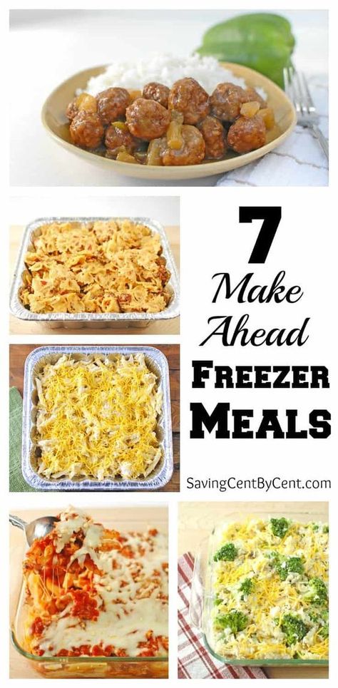 Plan Ahead Meals, Freeze Ahead Meals, Casserole To Freeze, Freezer Dinners, Freezer Friendly Meals, Freezable Meals, Freezer Meal Planning, Make Ahead Freezer Meals, Healthy Freezer Meals