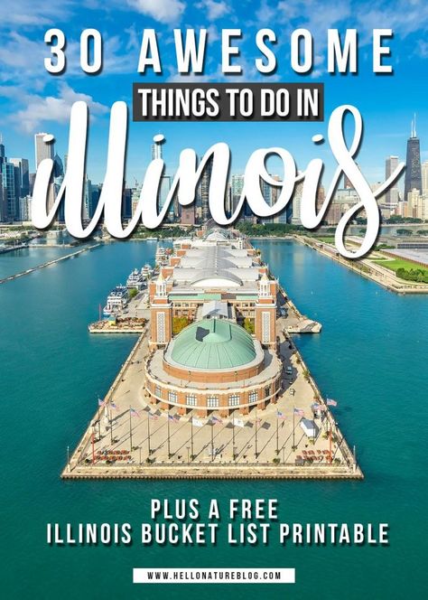 Illinois Bucket List, Things To Do In Illinois, Route 66 Attractions, Bucket List Printable, Midwest Road Trip, Illinois Travel, Chicago Things To Do, Chi Town, Midwest Living