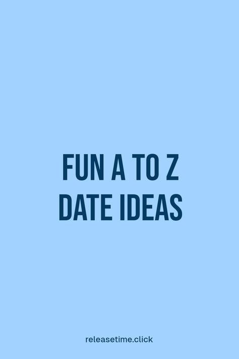 Bring excitement to your date nights with 26 creative A to Z date ideas that will spark romance! Whether you're looking for adventurous outings, cozy movie nights, or captivating culinary challenges, these unique concepts will transform your time together into unforgettable experiences. Spice things up with engaging activities tailored for couples who love to explore new ways to connect. Don't let your date nights get boring—try these fun alternatives for endless romance and connection! Alphabet Date Ideas, Sweet Love Notes, Alphabet Dating, Creative Alphabet, Miss You Message, Deep Questions To Ask, Marriage Prayer, Deep Questions, Kayak Trip