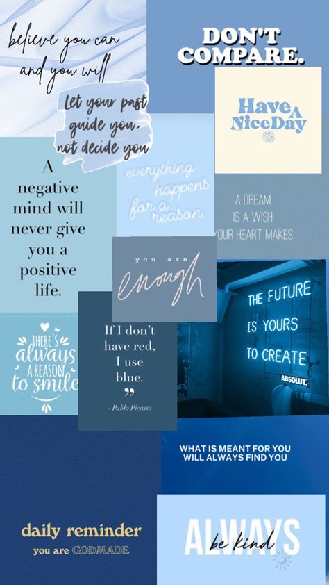 Blue Aesthetic Wallpaper With Quotes, Blue Aesthetic Wallpaper Motivation, Quotes On Blue Background, Blue Definition Aesthetic, Blue Background With Quotes, Motivational Quotes Blue Aesthetic, Light Blue Aesthetic Wallpaper Quotes, Soft Blue Aesthetic Quotes, Cerulean Blue Aesthetic