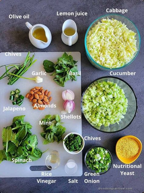 Goddess Salad Recipe, Salad Tiktok, Green Goddess Salad Recipe, Green Goddess Salad, Goddess Salad, Plats Healthy, Asian Salad, Vegan Salad Recipes, Tiktok Viral