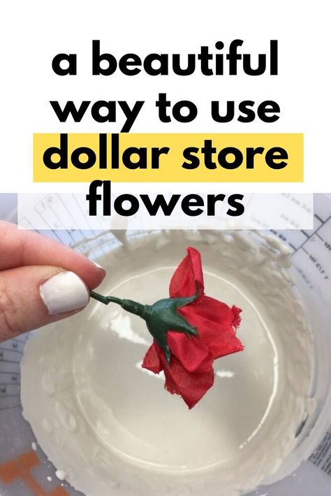 See how she upgraded a simple jar with some plastic dollar store flowers and plaster. Make this dollar store home decor project you can make to decorate your entryway or living room mantle on a budget. Dollar Store Home Decor, Python Language, Mason Jar Dispenser, Dollar Tree Flowers, Origami Paper Flowers, Fake Flower Arrangements, Paper Towel Tubes, Slim Christmas Tree, Plaster Crafts