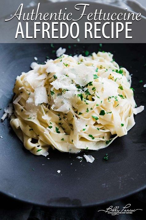 Fettuccine Alfredo - learn how to make homemade fettuccine noodles and the most authentic way to make alfredo sauce, which is way easier than you might have thought. #pasta #pastarecipes #noodles #noodlerecipes #fettuccine #fettuccinealfredo #homemadepasta #italian #italianfood #italianrecipes Homemade Fettuccine Noodles, Pizza Alfredo, Authentic Alfredo, Authentic Alfredo Sauce, Alfredo Sauce Recipe Without Heavy Cream, Alfredo Sauce Easy, Pasta Fettuccine, Homemade Fettuccine, Boston Pizza