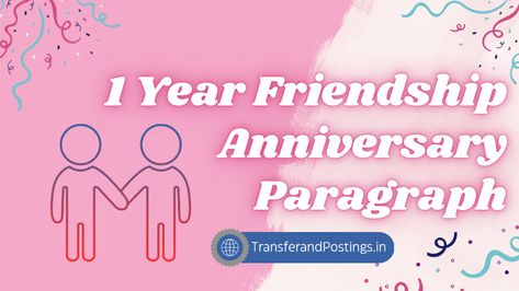 1 Year Friendship Anniversary Paragraph: Friendship is one of the most important relationships we have in life. It is a bond that can bring us joy, support, 1 Year Friendship Anniversary, Friendship Anniversary, Anniversary Plans, Friendship Over, Anniversary Message, Between Friends, Deeper Conversation, 1 Year Anniversary, Life Without You