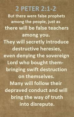 2 Peter 2:1-3 God's Eyes, John 8, Prayer Requests, False Prophets, Dark Arts, 2 Peter, Spiritual Thoughts, Daily Prayers, Bible Facts