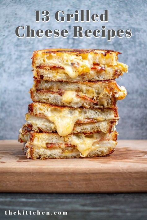 Potato Grilled Cheese, Grilled Cheese Party, Grilled Cheese Recipes Gourmet, Grill Cheese, Grill Sandwich, Hot Sandwiches, Bacon Grilled Cheese, Grilled Sandwiches, Recipes Gourmet