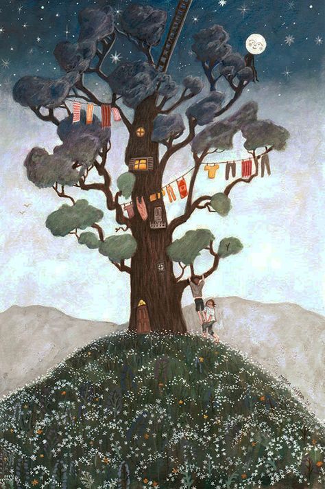 Magic Faraway Tree — Imogen Clifton Faraway Tree Illustration, Filler Doodles, The Faraway Tree, Magic Faraway Tree, The Magic Faraway Tree, Faraway Tree, Different Forms Of Art, Magical Tree, Enchanted Wood