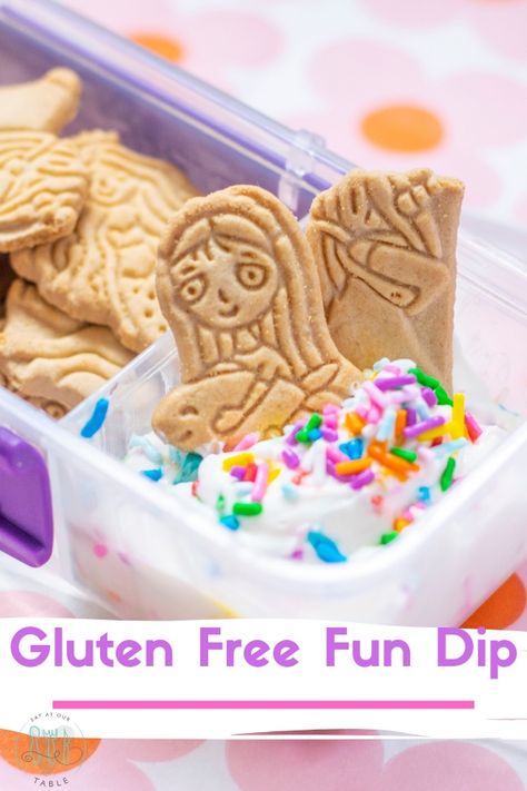 Animal Cracker Dip, Gluten Free Animal Crackers, Dunkaroo Dip, Cracker Dip, Animal Cracker, Gf Baking, Gluten Free Kids, Fun Dip, Gluten Free Treats