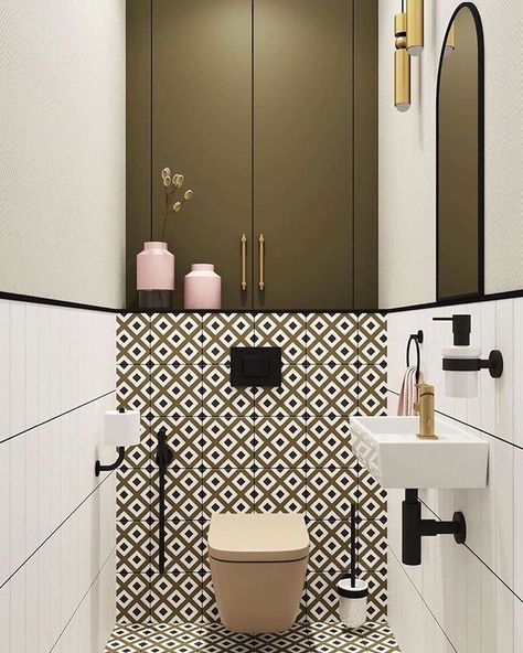 تصميم دورة مياه, Small Toilet Design, Toilette Design, Toilet Room Decor, Wc Design, Small Toilet Room, Small Bathroom Organization, Deco Bathroom, Toilet Room