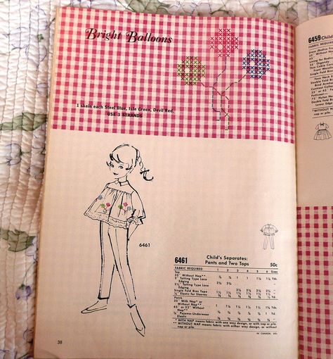 Alle Größen | McCalls Gingham Cross Stitch Booklet | Flickr - Fotosharing! Counterchange Smocking, Chicken Scratch Patterns, Swiss Embroidery, Gingham Embroidery, Swedish Embroidery, Chicken Scratch Embroidery, Drawn Thread, Chicken Scratch, Needlepoint Patterns