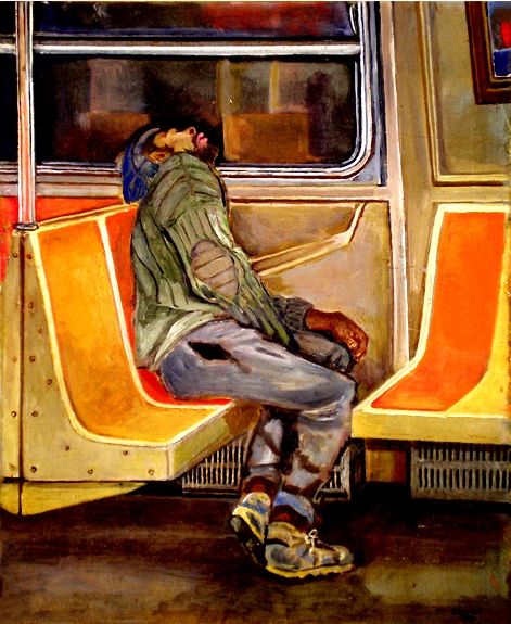 Edith Kramer - Subway painting Subway Painting, Bus Painting, Art Major, Painted Stairs, Nyc Art, Project Proposal, Graduation Project, Nyc Subway, Subway Art