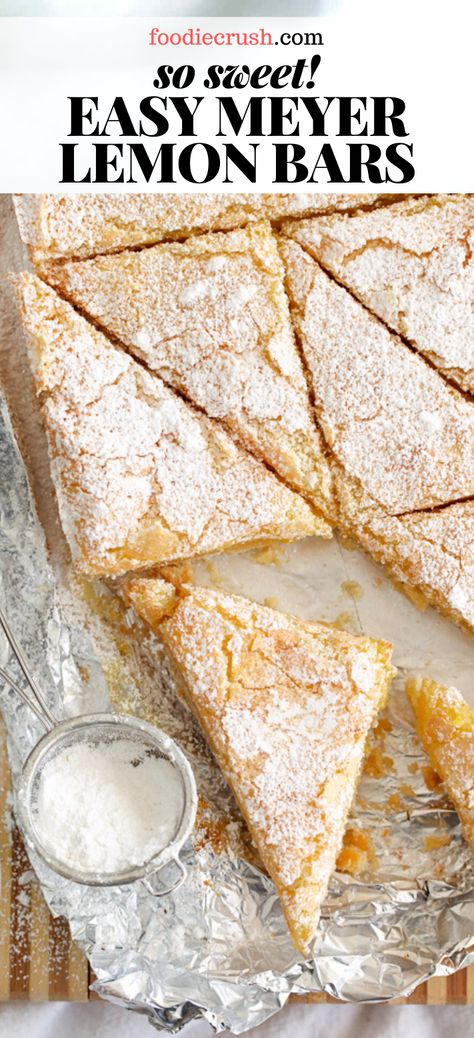 Lemon Meyer Recipes, Lemon Meyer Cake, Meyer Lemon Dessert, Meyers Lemon Recipes, Recipes Using Meyer Lemons, Meyer Lemon Bars Recipe, Meyer Lemon Tart, Meyer Lemon Cake Recipes, What To Make With Fresh Lemons